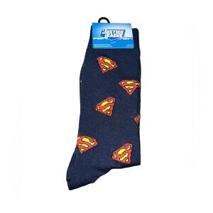 Justice league supenman Crew Socks blue 1 pair